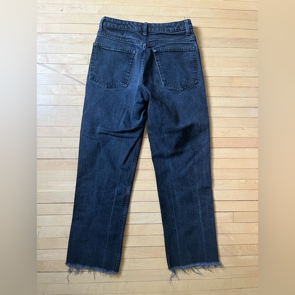 Women’s Top Shop Black Wash Straight Leg Jeans - Picture 2 of 3